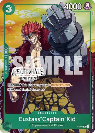 Eustass"Captain"Kid (Online Regional 2024 Vol. 2) [Participant] (P-003) - One Piece Promotion Cards Foil