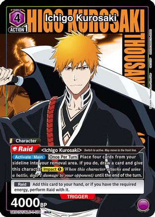 Ichigo Kurosaki (104) (SR*) (UE01ST/BLC-1-104) - UE01ST BLEACH ThousandYear Blood War Starter Deck Foil