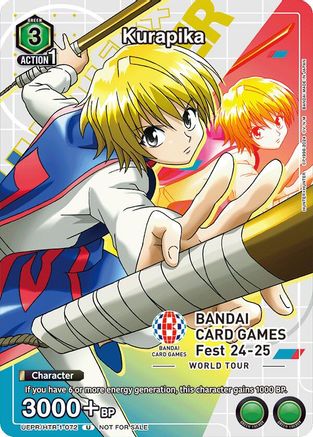 Kurapika (BANDAI Card Games Fest 23-24 World Tour) (UEPR/HTR-1-072) - Union Arena Promotion Cards Foil