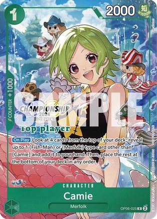 Camie (Championship 2024 Top Player Pack) (OP06-025) - One Piece Promotion Cards Foil