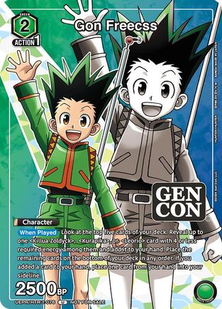 Gon Freecss (Gen Con 2024 Promo) (UEPR/HTR-1-076) - Union Arena Promotion Cards Foil