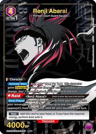 Renji Abarai (047) (SR*) (UE01BT/BLC-1-047) - UE01BT BLEACH ThousandYear Blood War Foil