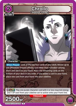 Chrollo (036) (UE02BT/HTR-1-036) - UE02BT HUNTER X HUNTER Foil