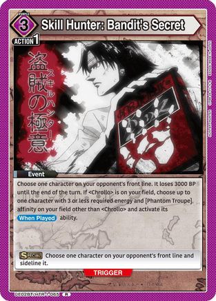Skill Hunter: Bandit's Secret (UE02BT/HTR-1-065) - UE02BT HUNTER X HUNTER Foil