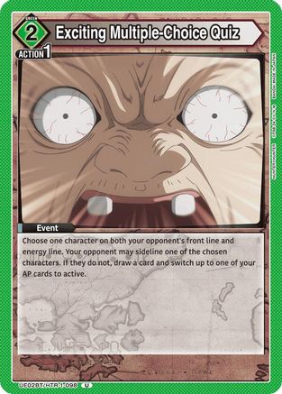 Exciting Multiple-Choice Quiz (UE02BT/HTR-1-098) - UE02BT HUNTER X HUNTER