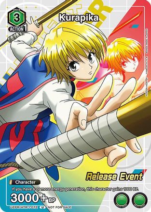 Kurapika (Release Event Participation) (UEPR/HTR-1-072) - UE02BT HUNTER X HUNTER Release Event Cards