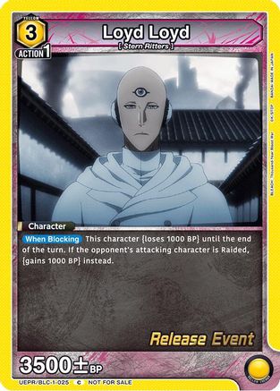 Loyd Loyd (UEPR/BLC-1-025) - UE01BT BLEACH ThousandYear Blood War Release Event Cards
