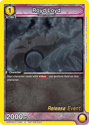 Royd Loyd (UEPR/BLC-1-026) - UE01BT BLEACH ThousandYear Blood War Release Event Cards