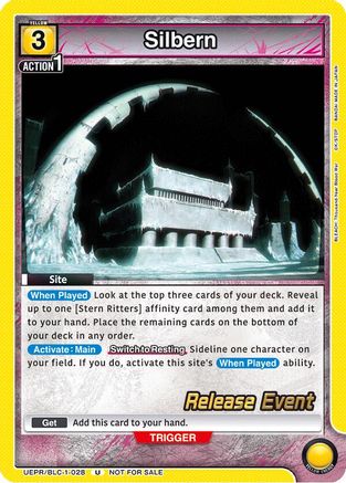 Silbern (UEPR/BLC-1-028) - UE01BT BLEACH ThousandYear Blood War Release Event Cards