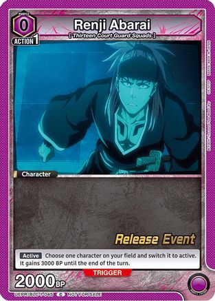 Renji Abarai (045) (UEPR/BLC-1-045) - UE01BT BLEACH ThousandYear Blood War Release Event Cards