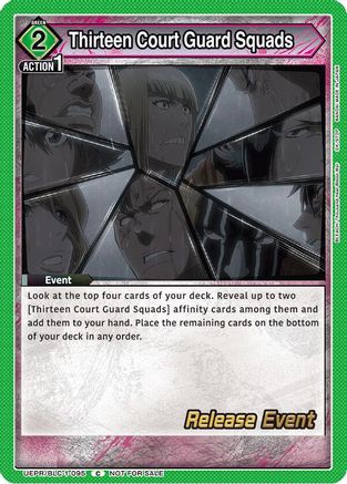 Thirteen Court Guard Squads (UEPR/BLC-1-095) - UE01BT BLEACH ThousandYear Blood War Release Event Cards