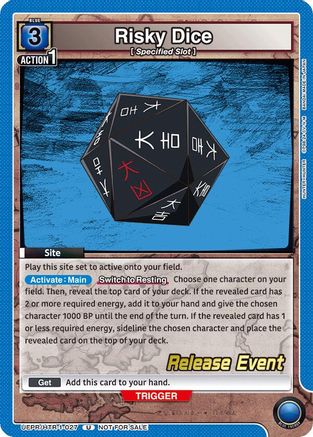 Risky Dice (027) (UEPR/HTR-1-027) - UE02BT HUNTER X HUNTER Release Event Cards