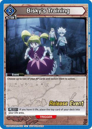 Bisky's Training (UEPR/HTR-1-032) - UE02BT HUNTER X HUNTER Release Event Cards