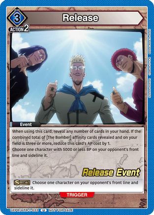 Release (UEPR/HTR-1-033) - UE02BT HUNTER X HUNTER Release Event Cards