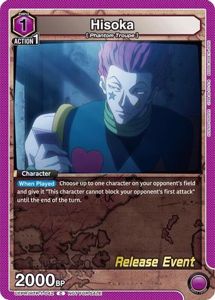 Hisoka (042) (UEPR/HTR-1-042) - UE02BT HUNTER X HUNTER Release Event Cards