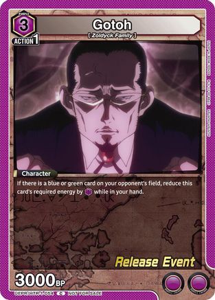 Gotoh (UEPR/HTR-1-054) - UE02BT HUNTER X HUNTER Release Event Cards