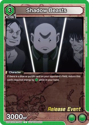 Shadow Beasts (UEPR/HTR-1-068) - UE02BT HUNTER X HUNTER Release Event Cards