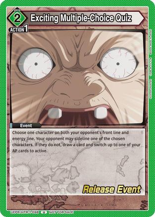 Exciting Multiple-Choice Quiz (UEPR/HTR-1-098) - UE02BT HUNTER X HUNTER Release Event Cards