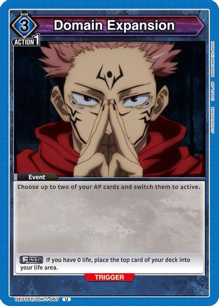 Domain Expansion (UE03ST/JJK-1-067) - UE03ST Jujutsu Kaisen Starter Deck