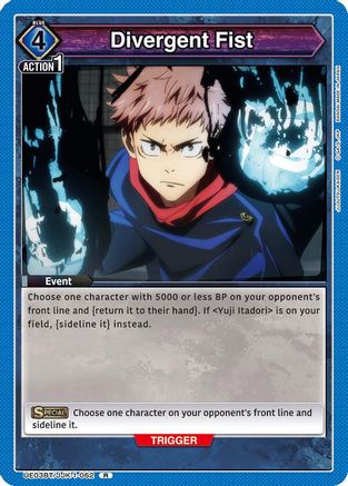 Divergent Fist (UE03BT/JJK-1-062) - UE03BT Jujutsu Kaisen Foil