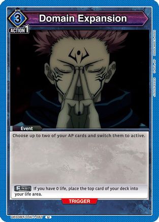 Domain Expansion (067) (UE03BT/JJK-1-067) - UE03BT Jujutsu Kaisen