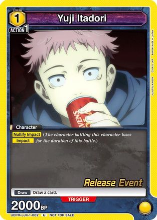 Yuji Itadori (002) (UEPR/JJK-1-002) - UE03BT Jujutsu Kaisen Release Event Cards