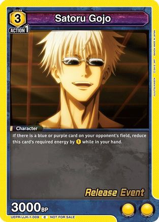 Satoru Gojo (009) (UEPR/JJK-1-009) - UE03BT Jujutsu Kaisen Release Event Cards