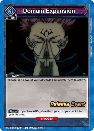 Domain Expansion (067) (UEPR/JJK-1-067) - UE03BT Jujutsu Kaisen Release Event Cards