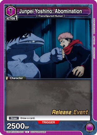 Junpei Yoshino: Abomination (UEPR/JJK-1-073) - UE03BT Jujutsu Kaisen Release Event Cards