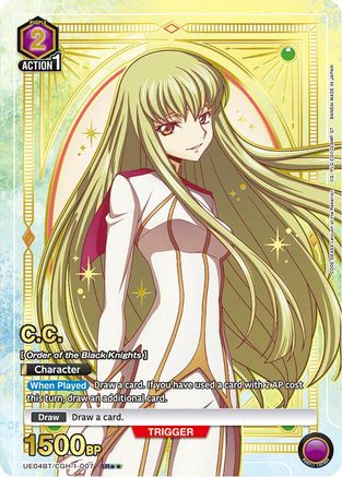 C.C. (007) (SR**) (UE04BT/CGH-1-007) - UE04BT Code Geass Lelouch of the Rebellion Foil