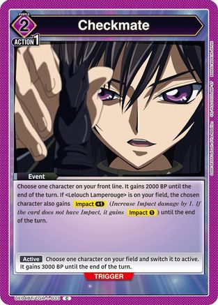 Checkmate (UE04BT/CGH-1-033) - UE04BT Code Geass Lelouch of the Rebellion