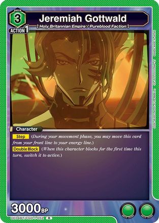 Jeremiah Gottwald (052) (UE04BT/CGH-1-052) - UE04BT Code Geass Lelouch of the Rebellion Foil