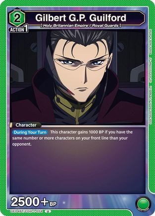 Gilbert G.P. Guilford (UE04BT/CGH-1-054) - UE04BT Code Geass Lelouch of the Rebellion