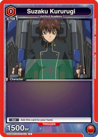 Suzaku Kururugi (072) (UE04BT/CGH-1-072) - UE04BT Code Geass Lelouch of the Rebellion