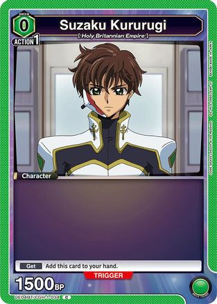 Suzaku Kururugi (034) (Box Topper Foil) (UE04BT/CGH-1-034) - UE04BT Code Geass Lelouch of the Rebellion Foil
