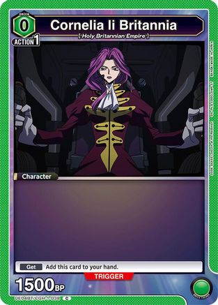 Cornelia li Britannia (038) (Box Topper Foil) (UE04BT/CGH-1-038) - UE04BT Code Geass Lelouch of the Rebellion Foil