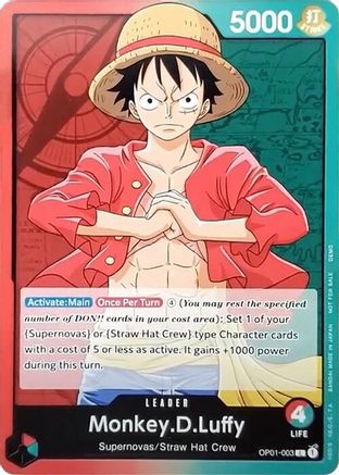 Monkey.D.Luffy (003) (OP01-003) - One Piece Demo Deck Cards