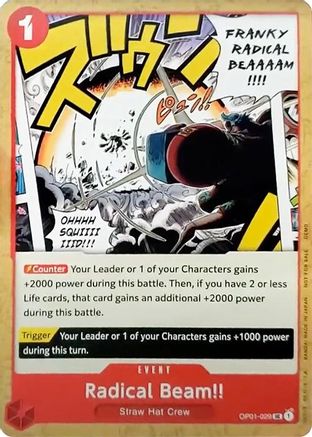 Radical Beam!! (OP01-029) - One Piece Demo Deck Cards