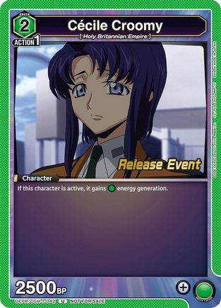 Cecile Croomy (UEPR/CGH-1-042) - UE04BT Code Geass Lelouch of the Rebellion Release Event Cards