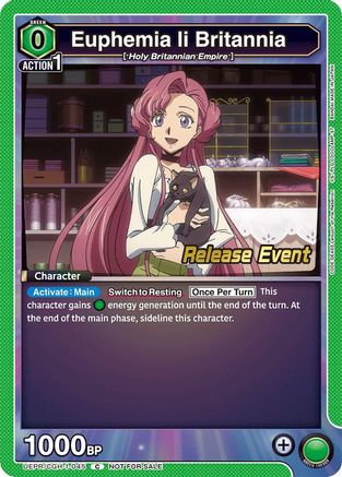 Euphemia li Britannia (045) (UEPR/CGH-1-045) - UE04BT Code Geass Lelouch of the Rebellion Release Event Cards