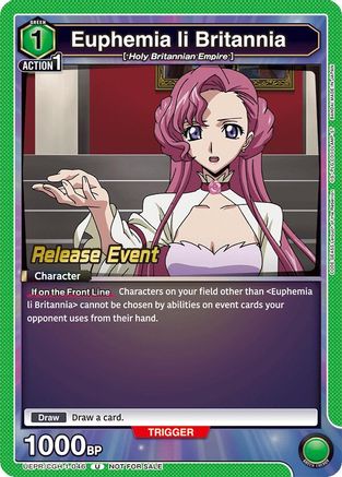 Euphemia li Britannia (046) (UEPR/CGH-1-046) - UE04BT Code Geass Lelouch of the Rebellion Release Event Cards