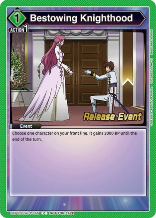Bestowing Knighthood (UEPR/CGH-1-065) - UE04BT Code Geass Lelouch of the Rebellion Release Event Cards