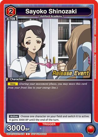 Sayoko Shinozaki (UEPR/CGH-1-078) - UE04BT Code Geass Lelouch of the Rebellion Release Event Cards