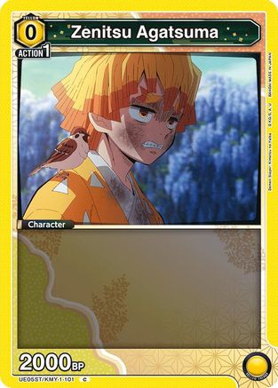 Zenitsu Agatsuma (101) (UE05ST/KMY-1-101) - UE05ST Demon Slayer Kimetsu no Yaiba Starter Deck