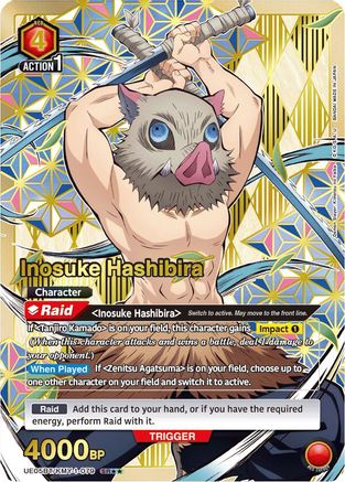 Inosuke Hashibira (079) (SR**) (UE05BT/KMY-1-079) - UE05BT Demon Slayer Kimetsu no Yaiba Foil