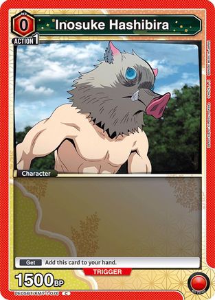 Inosuke Hashibira (076) (Box Topper Foil) (UE05BT/KMY-1-076) - UE05BT Demon Slayer Kimetsu no Yaiba Foil