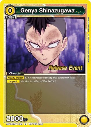 Genya Shinazugawa (012) (UEPR/KMY-1-012) - UE05BT Demon Slayer Kimetsu no Yaiba Release Event Cards