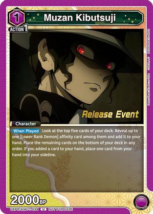 Muzan Kibutsuji (034) (UEPR/KMY-1-034) - UE05BT Demon Slayer Kimetsu no Yaiba Release Event Cards