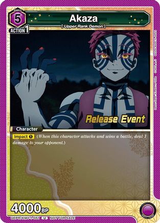 Akaza (051) (UEPR/KMY-1-051) - UE05BT Demon Slayer Kimetsu no Yaiba Release Event Cards
