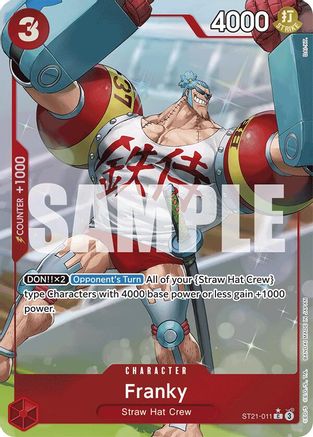 Franky (Parallel) (ST21-011) - Starter Deck EX: Gear 5 Foil